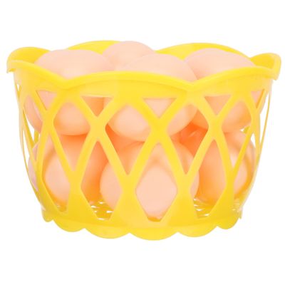 CIYODO 1set Artificial Plastic Decorations of Graffiti Painting Toys Basket for Creative Easter Decorating for Boys and Girls Art Projects and Play Activities