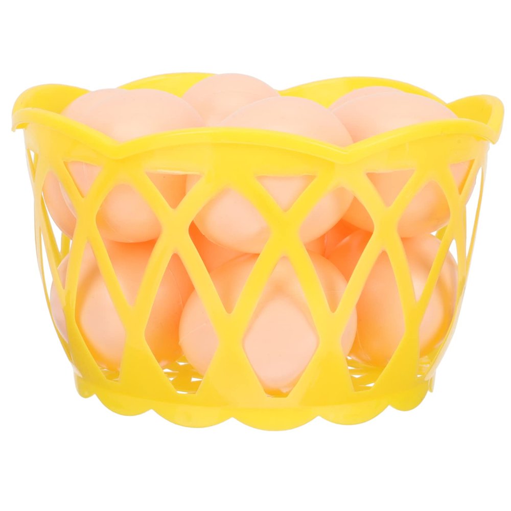 CIYODO 1set Artificial Plastic Decorations of Graffiti Painting Toys Basket for Creative Easter Decorating for Boys and Girls Art Projects and Play Activities
