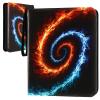 1080 Pockets Card Binder 9 Pocket, Trading Card Binder with 60 Page Removable Sleeves, Zipper Card Book Album Holder[PROTECTIVE][PLEASANT TOUCH SURFACE] Fire Ring view 1