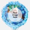 Blue Personalized 15 Round Pull String Piata  Customizable with Your Photo  Perfect for Birthdays, Weddings, and Celebrations  Holds 3-5 Pounds of Candy view 1