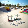 Jizlan 4Pcs Professional Finger Scooter Toy Alloy Metal for Use Fingerboard Obstacles Fingerboard Parks and Competitions, Skateboards Finger Boards, Alloy+Plastic view 3