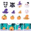12pcs Halloween Ornaments Cute Miniature Pumpkins Ghosts for Dollhouse Decor Creative Landscape Decorations for Halloween Atmosphere view 2