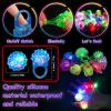 NUDALA 100 Pack Light Up Rings, Glow in The Dark Party Favors, 8 Style Flashing LED Jelly Finger Rings for Concert, Goodie Bag Fillers, Classroom Prizes,Raves, Halloween view 2