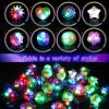 NUDALA 100 Pack Light Up Rings, Glow in The Dark Party Favors, 8 Style Flashing LED Jelly Finger Rings for Concert, Goodie Bag Fillers, Classroom Prizes,Raves, Halloween view 3