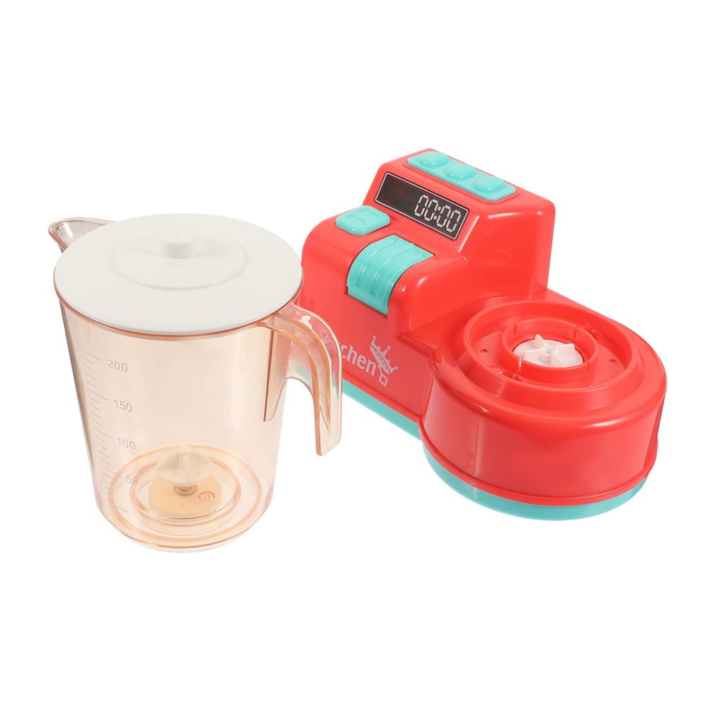 Toddmomy Boy Girl Electric Juicer Toy Realistic Juicing Simulation for Boys and Girls Interactive Pretend Play Kitchen Appliance for Toddlers Develops Creativity and Hand-Eye Coordination