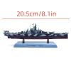 CHICHIYANG 1/1000 Scale WWII USS Alabama BB-60 Battleship Model Alloy High-Restored Nautical Ship Miniature for Desktop Ornament view 2