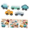 BCOATH 5pcs Wooden Train for Boys and Girls Educational Plaything Cute Animal Designs Compatible Stimulates Creativity and Imagination Safe and Lightweight Material view 4