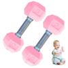 2 PCS Dumbbells for Baby Mini 1.8x4.7 in Silicone Hand Weight Lifting Set for Fitness Exercise Funny Sport Toys for Toddlers Ideal Gift (Style 1) Baby Dumbbell Toy Kids Dumbbells Set view 2