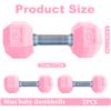 2 PCS Dumbbells for Baby Mini 1.8x4.7 in Silicone Hand Weight Lifting Set for Fitness Exercise Funny Sport Toys for Toddlers Ideal Gift (Style 1) Baby Dumbbell Toy Kids Dumbbells Set view 3
