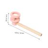 PACKOVE Wooden Floating Blowing Balls Kids Balancing Game 2pcs Handheld Toy for Birthday Parties view 2