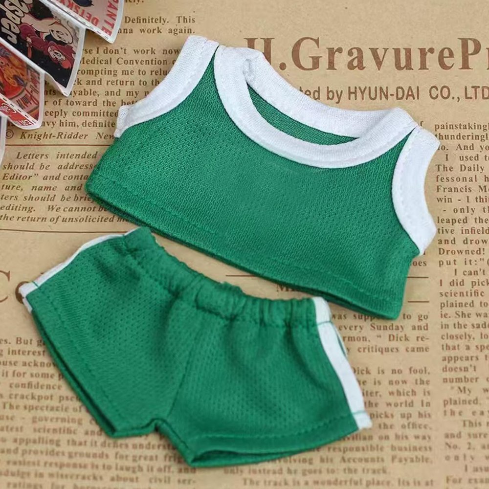 Clothes for for 17cm Dolls Sporty Style Clothes Accessories(No Doll Only Clothes), Fashion Cool Outfit Suitable for 6.69inch (17cm) Doll Soft Clothing Replacement