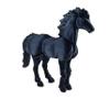 3D Printed Articulating Horse (Black) view 1