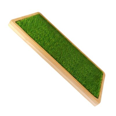 MAGICLULU Figurine Display Stand Artificial Grass Mat Figures and Miniatures Stable Resin Tray Organizer for Home Decor and Jewelry Storage