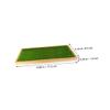 MAGICLULU Figurine Display Stand Artificial Grass Mat Figures and Miniatures Stable Resin Tray Organizer for Home Decor and Jewelry Storage view 2