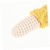 YARNOW Crochet Banana Rattle Soft Hand Bell for Boy Girl Safe Teething for Newborns Grasping for Little Hands view 3