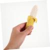 VICASKY Banana Shaped Boy Girl Crochet Rattle Soft Teething Toy for Toddlers Promotes Motor Skills and Hand Coordination for Home and Travel view 3