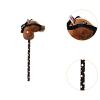 ToysCentral Basics Interactive Stick Horse for Kids, Riding Toy with Pole for Outdoor and Indoor Activities, Dark Brown Black view 4