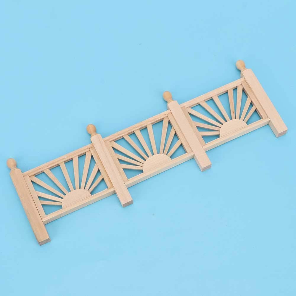 1:12 Doll's House Miniature Handrails Garden Accessory Balcony Decoration Toy
