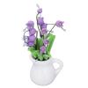 1:12 Miniature Flower Pots of the Valley White Vase Simulation Dollhouse Mini Plant Model view 1