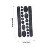 KICHOUSE 2sheets Scratch-Resistant Bike Frame Stickers Carbon Pattern Rub Film for and Wear-Resistant Black view 2