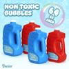 Darice Bubble Solution 4 Pack (256oz) Refill for Bubble Machines & Blowers - Easter, Weddings, Birthdays, Outdoor - 8 Big Bubble Wands Included - Non-Toxic Safe for Toddlers & Kids view 2