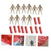 CORHAD 10pcs Parachute Soldiers Toys Flying Outdoor Playthings for Boys and Girls for Outdoor Games and Fun Parachute Activities view 4