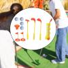 RNXRZANK Golf Kit with Mini and Balls Ideal for Young, Yellow view 3
