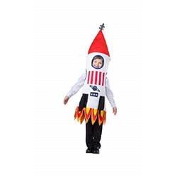 1074-M-L Kids Rocket Ship Costume with Tunic Multi Color - Medium & Large