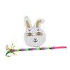 SHOWERORO 1set Easter Bunny with Stick Cute Design for Boys and Girls Spring Celebrations Candy Filler Container for Showers and Easter Parties view 1