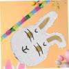 SHOWERORO 1set Easter Bunny with Stick Cute Design for Boys and Girls Spring Celebrations Candy Filler Container for Showers and Easter Parties view 4
