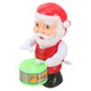 LIOOBO Santa Claus Plaything Christmas Themed Toys Drum Windup for Boys and Girls Random Color view 1