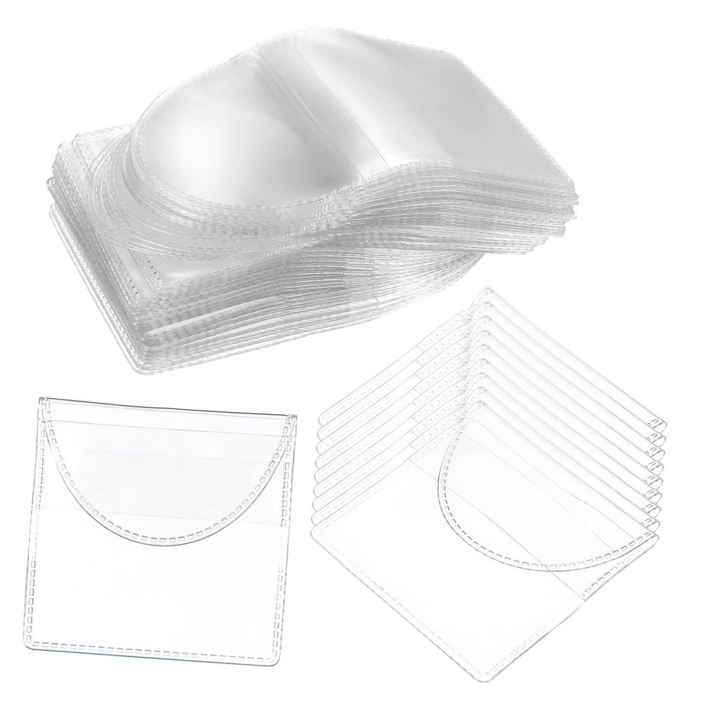 AUTSUPPL Coin Collection Supplies 150pcs Coin Sleeves Flap Closures for Collectors Jewelry Pouch