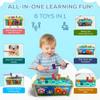 Montessori Wooden Hammering Toy  6-in-1 Xylophone, Pound Bench, Shape Sorter & Learning Tool for Toddlers | Educational Musical Toy for Boys & Girls Ages 15 | Develops Motor Skills & Sensory Play view 2
