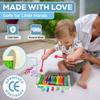 Montessori Wooden Hammering Toy  6-in-1 Xylophone, Pound Bench, Shape Sorter & Learning Tool for Toddlers | Educational Musical Toy for Boys & Girls Ages 15 | Develops Motor Skills & Sensory Play view 3