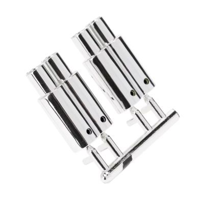 for Buggy for Traxxas for Tamiya for HSP for HPI for Kyosho 1/10 Dual-Outlet Exhaust Pipe Tailpipe Decoration Parts RC Car Off Road RC Car Repair Kit