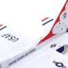 JunZheHub 3D Paper Aircraft Model Puzzle for Desk Display and Learning, F16 5pcs view 2