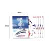 JunZheHub 3D Paper Aircraft Model Puzzle for Desk Display and Learning, F16 5pcs view 3