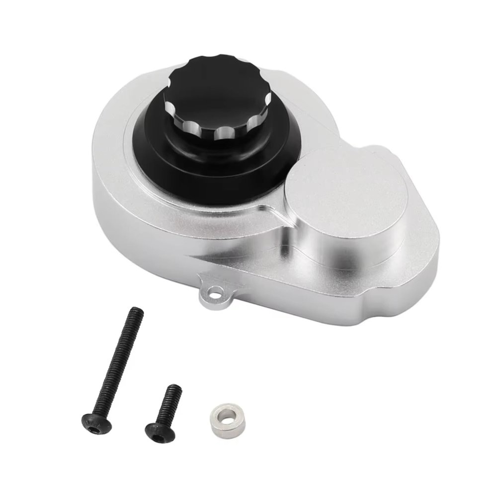 RC Upgrade Parts for Traxxas for Slash 2WD for Rustler for Stampede for Bandit 2WD for VXL 1/10 Metal Transmission Gear Cover Gearbox Shell 3792 RC Car Upgrade Parts(Black)