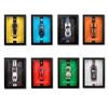 1 32 for Photo Frame Version Alloy Metal Sports Car Model Simulation 3D Racing Car Hanging Painting Decoration Simulation Vehicle Playset(White) view 2