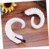 Ipetboom 2pairs Two Pairs of Sheep Horns Hair Clips for Cosplay and Halloween Sheep Horns Hairpin Lightweight Decorative Headpiece for Boys and Girls and Adults view 4