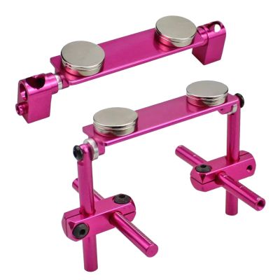 RC Spare Part Compatible with HSP 94122 for Sakura D3 for XIS for Zero for HPI for Tamiya Aluminum Magnetic Invisible Body Post Mount Kit 1/10 RC Car(Pink)