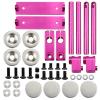 RC Spare Part Compatible with HSP 94122 for Sakura D3 for XIS for Zero for HPI for Tamiya Aluminum Magnetic Invisible Body Post Mount Kit 1/10 RC Car(Pink) view 2