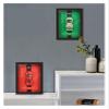1 32 for Photo Frame Version Alloy Metal Sports Car Model Simulation 3D Racing Car Hanging Painting Decoration Simulation Vehicle Playset(Green) view 3