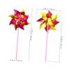 HONITANO 100pcs Windmills for Garden Pinwheels DIY Outdoor Windmill Toys Rotating for Boys and Girls Random Color view 2