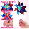 HONITANO 100pcs Windmills for Garden Pinwheels DIY Outdoor Windmill Toys Rotating for Boys and Girls Random Color view 3
