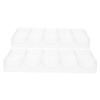 FELTECHELECTR 2pcs Professional Poker Chip Case Poker Chip Holder Tray Accessories Storage Box view 1