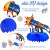 12pcs Dart War Party Honeycomb Centerpieces Dart Theme Centerpieces for Table War Party Decorations for Game Dart Party Dart War Theme Birthday Party Baby Shower Supplies view 3
