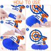 12pcs Dart War Party Honeycomb Centerpieces Dart Theme Centerpieces for Table War Party Decorations for Game Dart Party Dart War Theme Birthday Party Baby Shower Supplies view 4