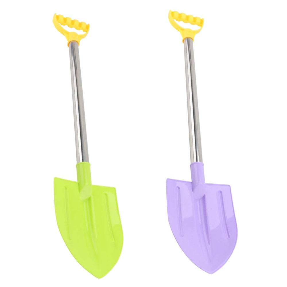 BCOATH 2pcs Boys and Girls Beach Shovel Toy Set Stainless Steel Creative Shovel Playthings for Girls Boys Random Color