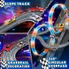 Slot Car Race Track Sets with 4 Slot Cars, 2 in 1 Electric Race Cars Track,Car Tracks,Dual Racing Game Lap Counter Circular Overpass Track, Gift Toy for Boys Kids Ages 6 7 8-12 view 3